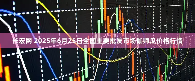 长宏网 2025年6月25日全国主要批发市场伽师瓜价格行情
