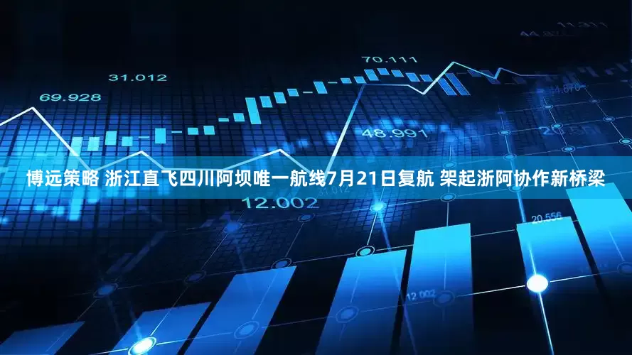 博远策略 浙江直飞四川阿坝唯一航线7月21日复航 架起浙阿协作新桥梁