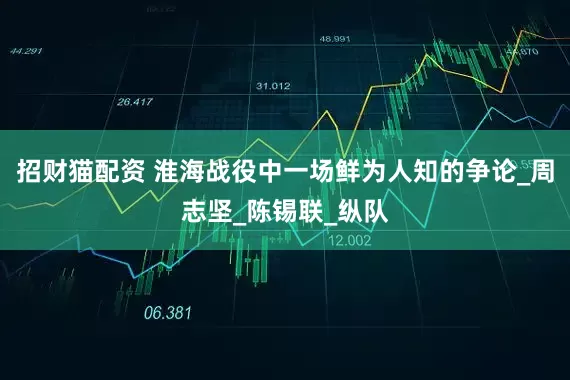 招财猫配资 淮海战役中一场鲜为人知的争论_周志坚_陈锡联_纵队