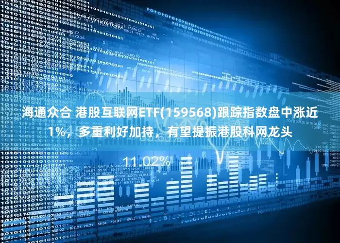 海通众合 港股互联网ETF(159568)跟踪指数盘中涨近1%，多重利好加持，有望提振港股科网龙头