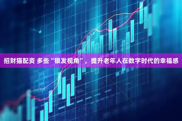 招财猫配资 多些“银发视角”，提升老年人在数字时代的幸福感